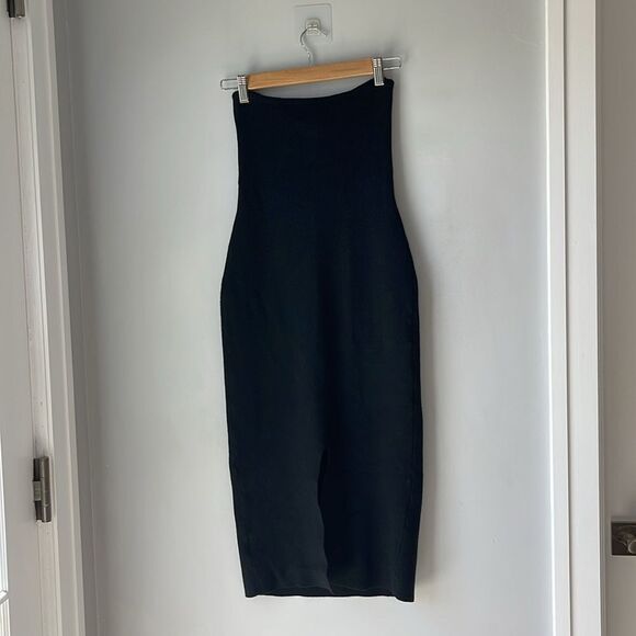 LILLUSORY Knitted Dresses Twisted Front Bodycon Dress with Back Slit - Picture 7 of 10